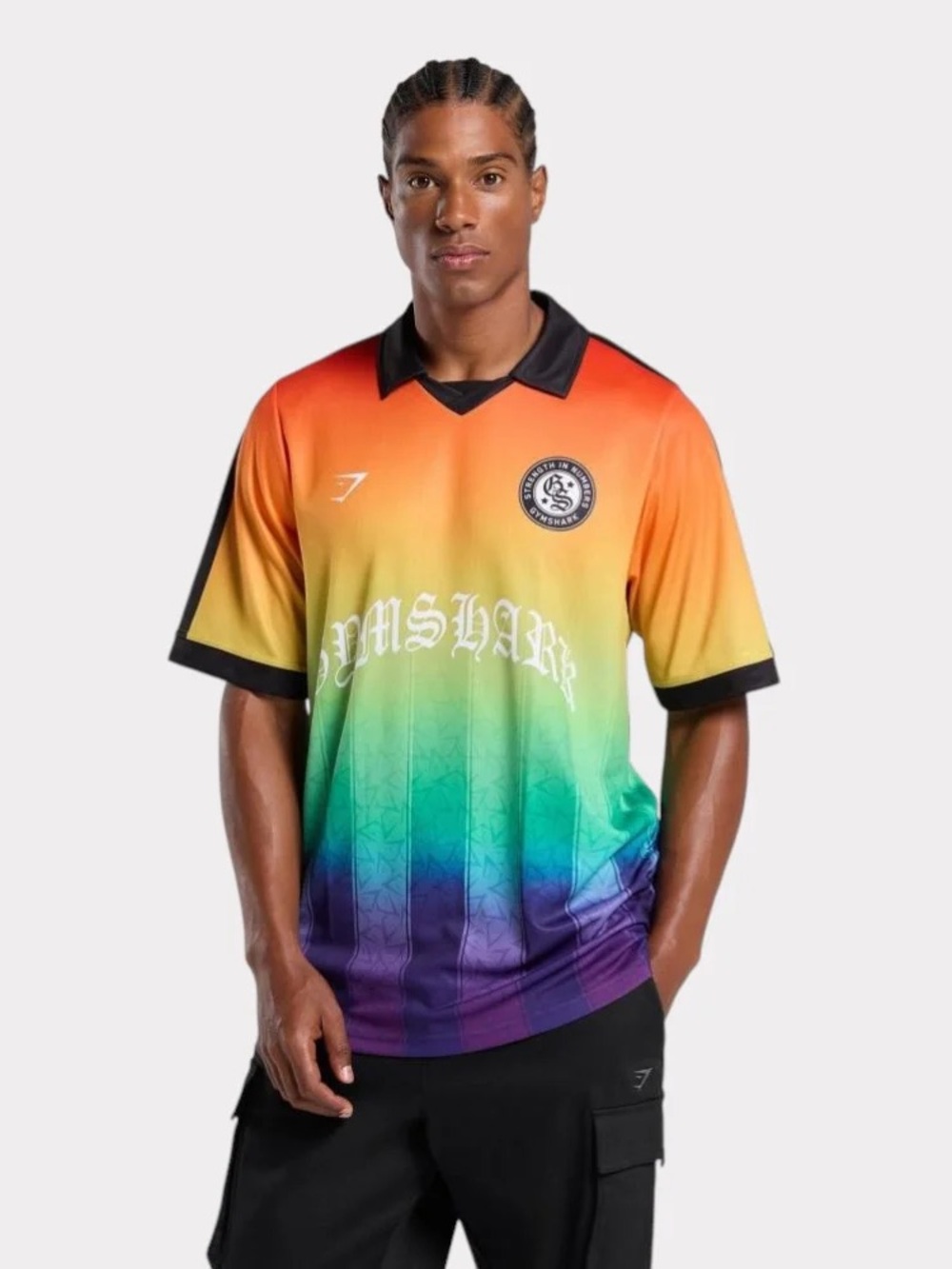 Gymshark Unisex Rainbow Fade Short Sleeve Shirt - Multicolor